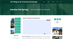 Desktop Screenshot of harrison-hot-springs.com